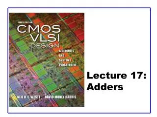 lecture 17 adders