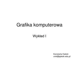 grafika komputerowa