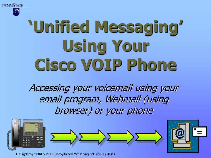 unified messaging using your cisco voip phone