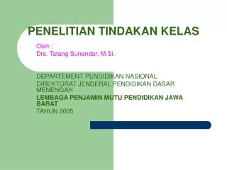 penelitian tindakan kelas