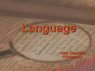 Language