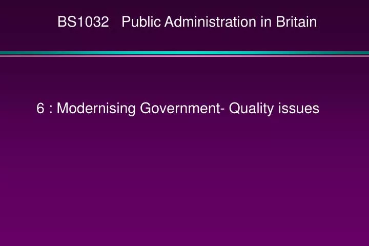 bs1032 public administration in britain
