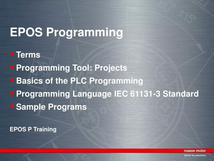 epos programming