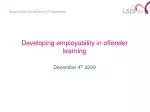 Developing employability in offender learning