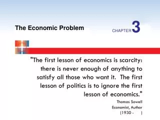 The Economic Problem