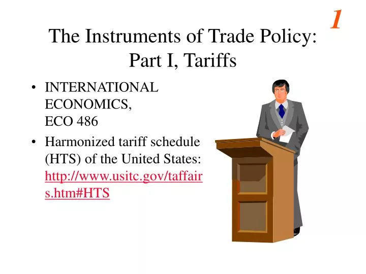 the instruments of trade policy part i tariffs
