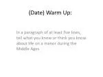 Manor Life in the Middle Ages - slide 1