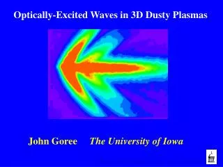 Optically-Excited Waves in 3D Dusty Plasmas