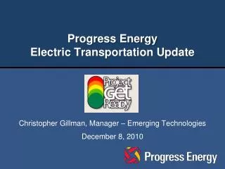 Progress Energy Electric Transportation Update