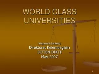 WORLD CLASS UNIVERSITIES