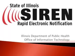 Illinois Department of Public Health Office of Information Technology