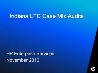 Indiana LTC Case Mix Audits