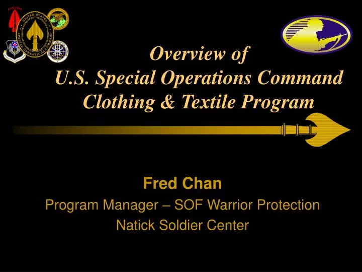 overview of u s special operations command clothing textile program
