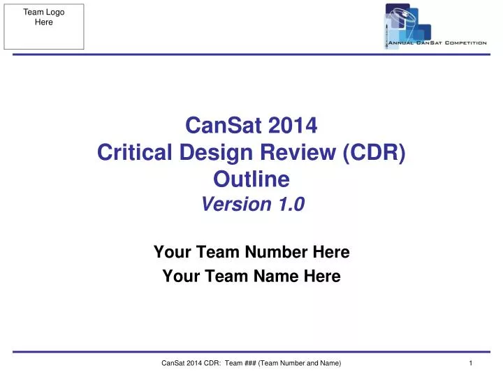 cansat 2014 critical design review cdr outline version 1 0