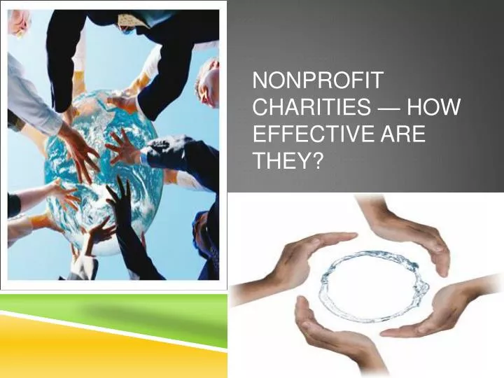 nonprofit charities how effective are they