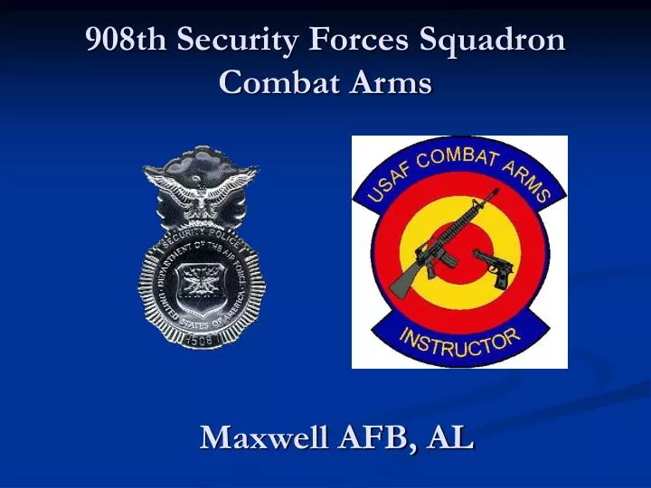 908th security forces squadron combat arms