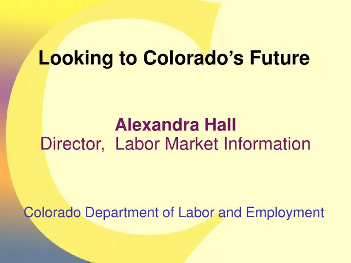 colorado department of labor and employment