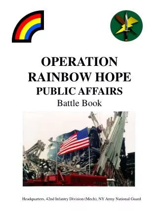 OPERATION RAINBOW HOPE PUBLIC AFFAIRS Battle Book