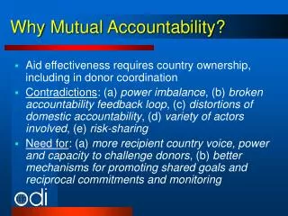 Why Mutual Accountability?