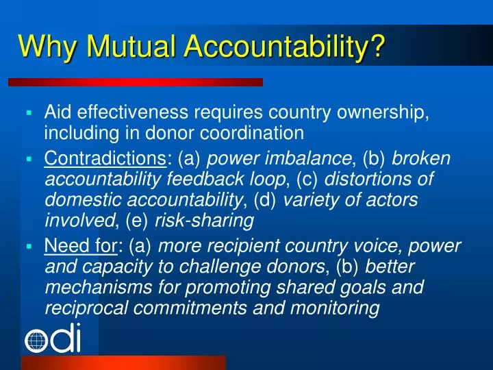 why mutual accountability