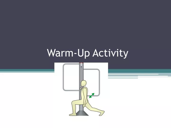 warm up activity