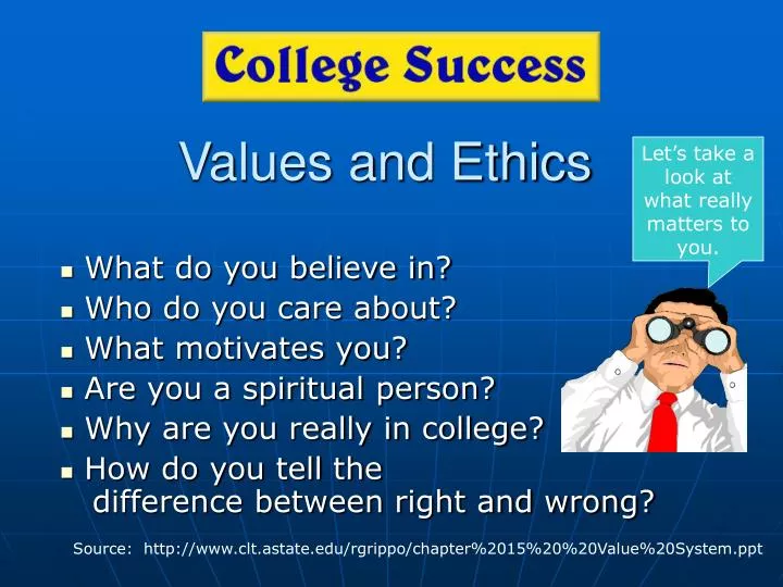values and ethics