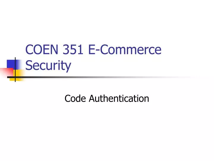 coen 351 e commerce security