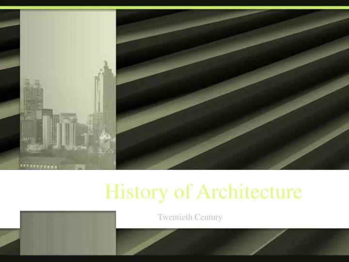 history of architecture