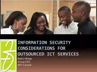 Information Security considerations for Outsourced ICT Services
