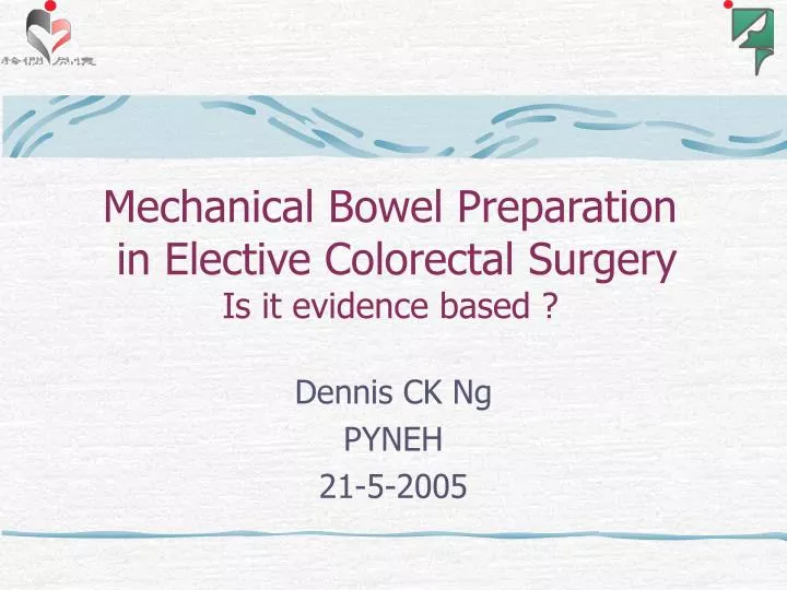 mechanical bowel preparation in elective colorectal surgery is it evidence based