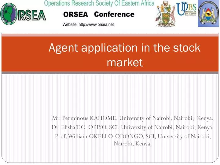 agent application in the stock market