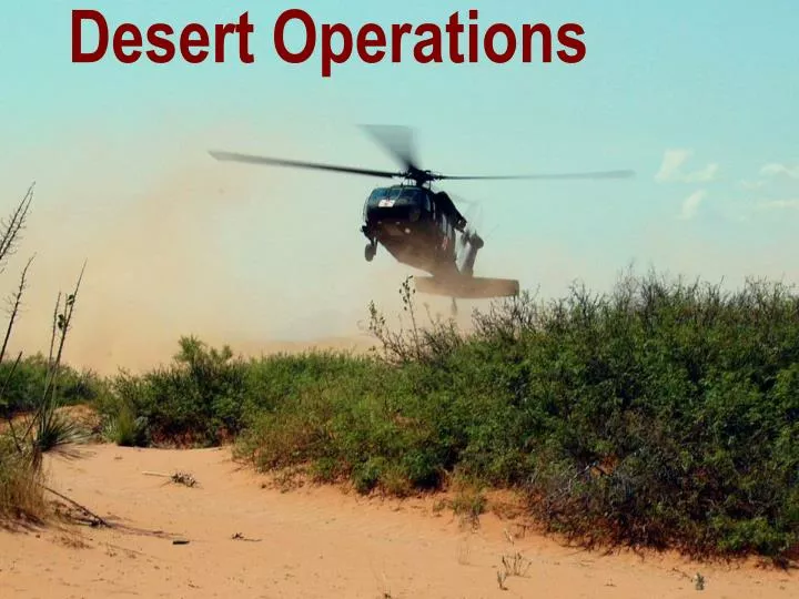 desert operations