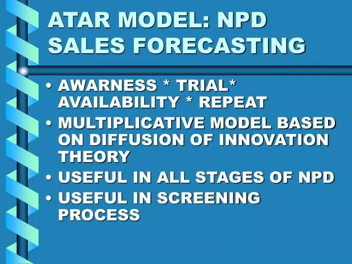atar model npd sales forecasting
