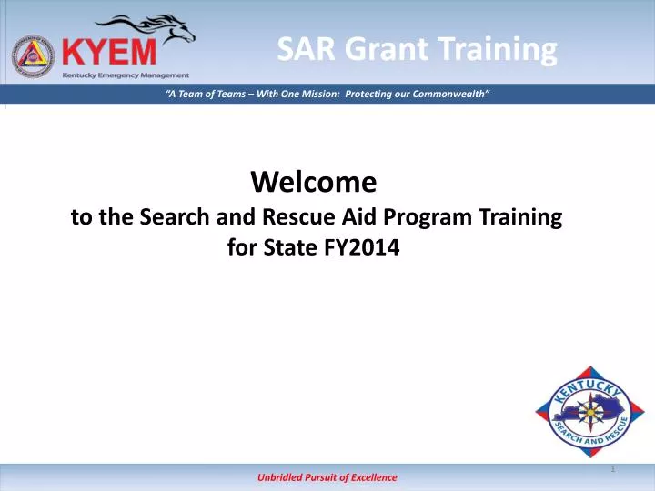 sar grant training