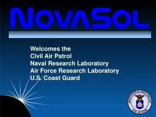 Welcomes the Civil Air Patrol Naval Research Laboratory Air Force Research Laboratory