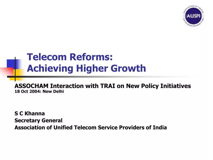 telecom reforms achieving higher growth