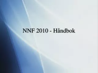 nnf 2010 h ndbok