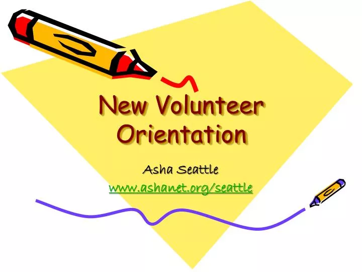 new volunteer orientation