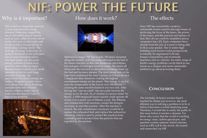 nif power the future