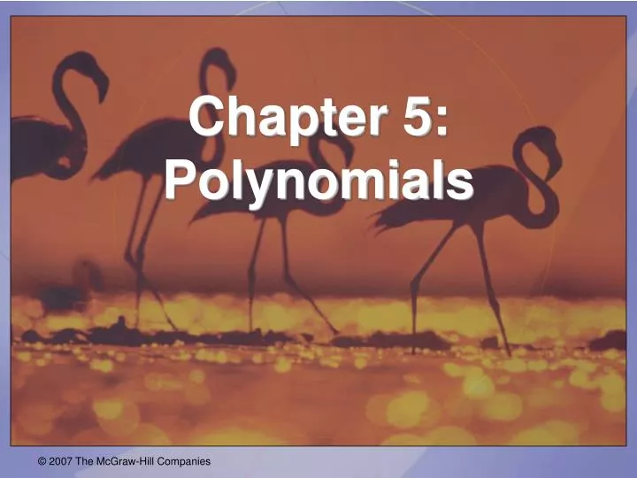 chapter 5 polynomials