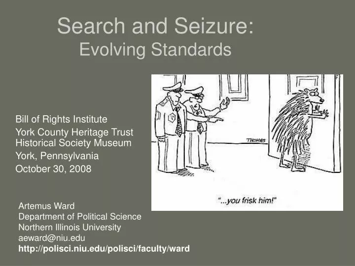 search and seizure evolving standards