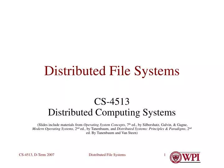 distributed file systems