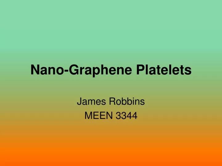 nano graphene platelets