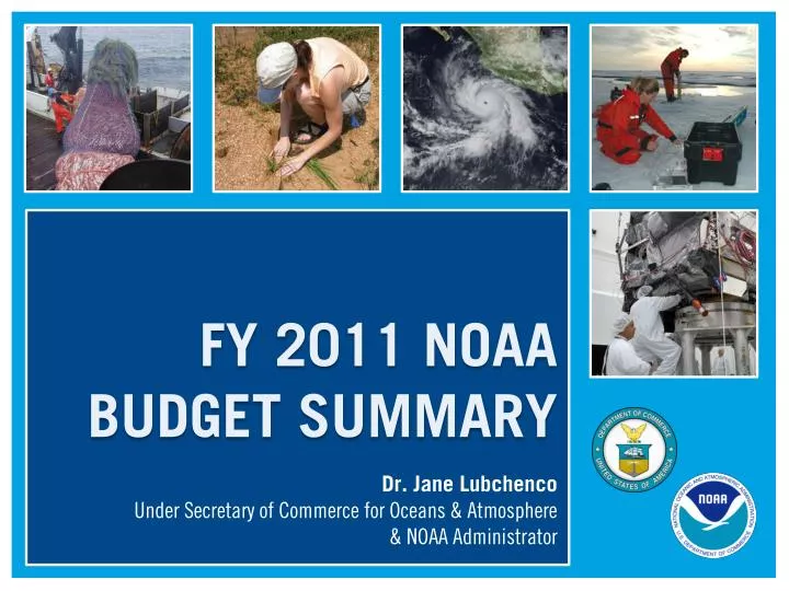 fy 2011 noaa budget summary
