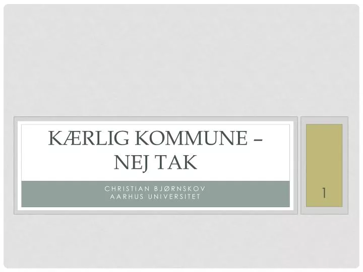 k rlig kommune nej tak