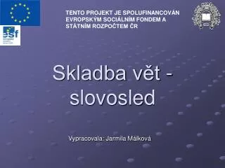 skladba v t slovosled