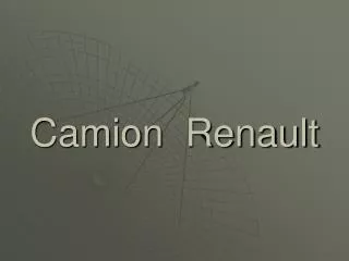 camion renault