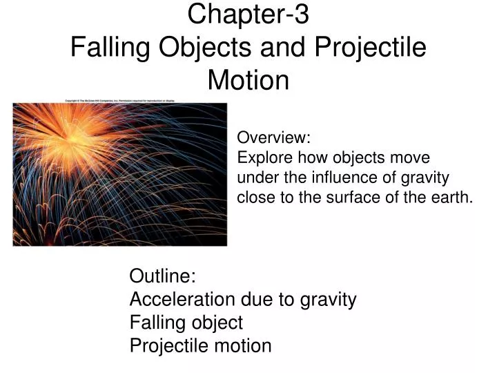 chapter 3 falling objects and projectile motion
