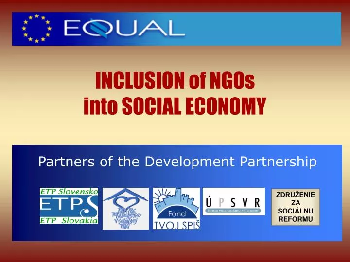 inclusion of ngos into social economy