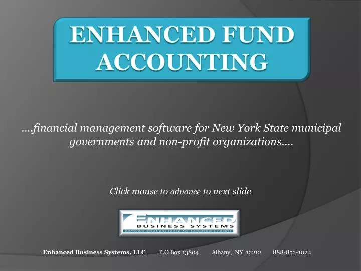 financial management software for new york state municipal governments and non profit organizations